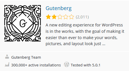 תוסף Gutenberg לוורדפרס